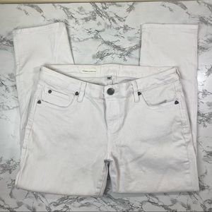 Kut from the Kloth Catherine Boyfriend Petite White Denim Jeans
